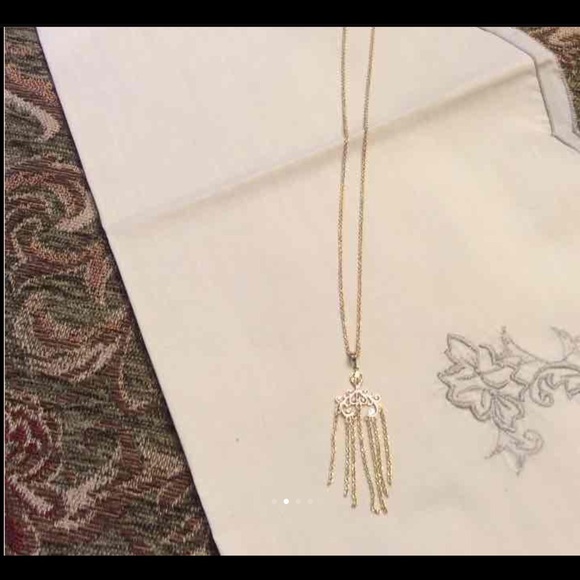 Genuine 10k yellow gold chain and pendant 20in - Picture 4 of 9